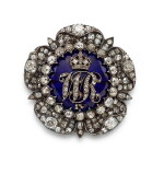 Diamond and Enamel Brooch, Circa 1830 | 鑽石 配 琺瑯彩 胸針,約1830年