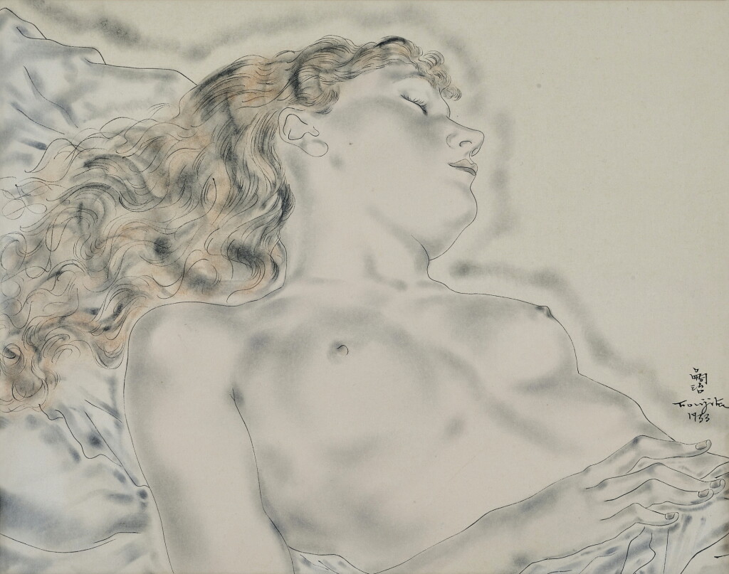 View full screen - View 1 of Lot 4. Léonard Tsuguharu Foujita 藤田嗣治 | Madeleine endormie 熟睡的瑪德琳.