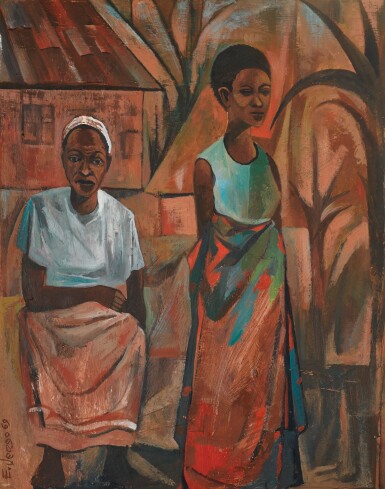 View full screen - View 1 of Lot 69. ELIAS JENGO | WAKULIMA (THE FARMERS).