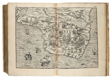 View full screen - View 1 of Lot 115. Ramusio | Primo volume, & terza editione delle navigationi...; Secondo volume; Terzo volume, Venice, 1588-83-65.