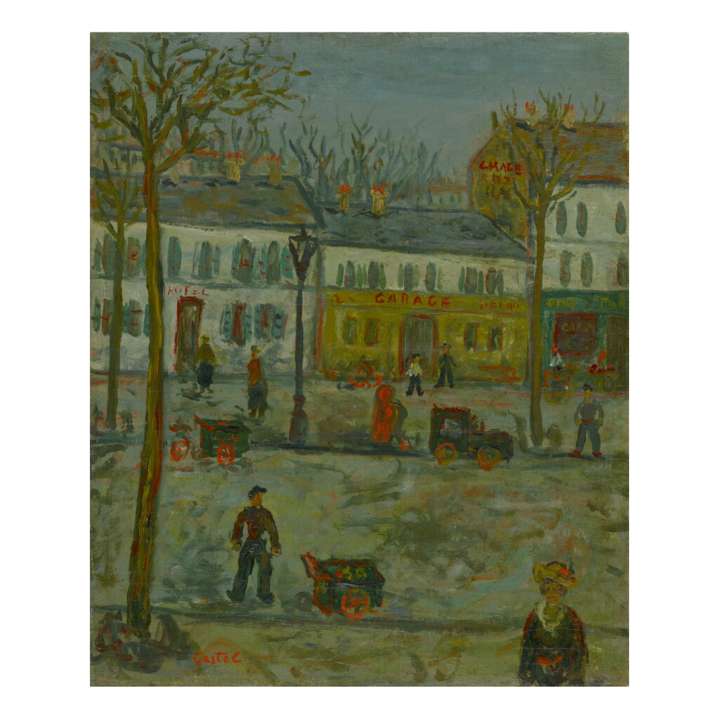 View full screen - View 1 of Lot 73. MOSHE ELAZAR CASTEL | RUE DE PARIS GARAGE.