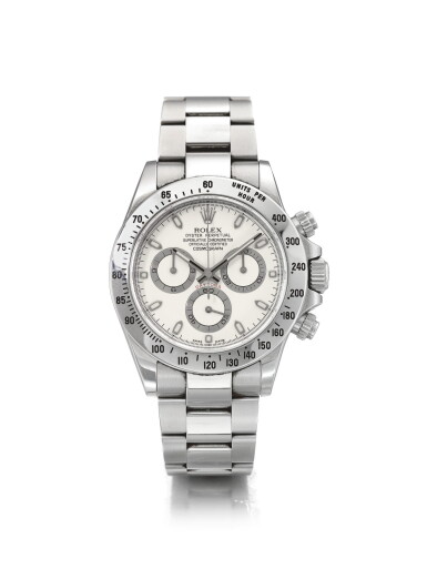 View full screen - View 1 of Lot 30. ROLEX | REF 116520 DAYTONA, A STAINLESS STEEL AUTOMATIC CHRONOGRAPH WRISTWATCH WITH BRACELET CIRCA 2011.