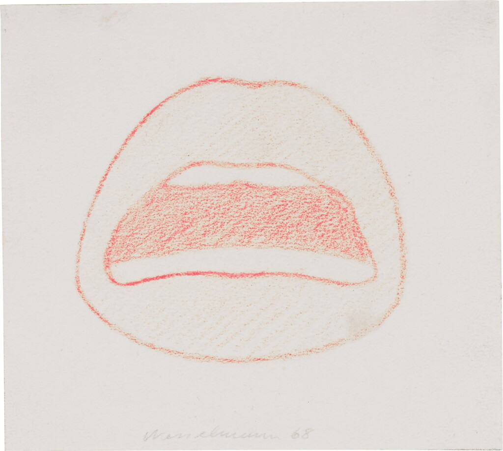 View full screen - View 1 of Lot 25. Drawing for "Stamped Indelibly" Mouth.