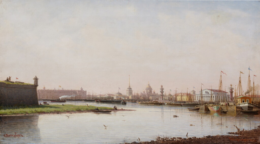 View full screen - View 1 of Lot 47. A panoramic view of Saint Petersburg.