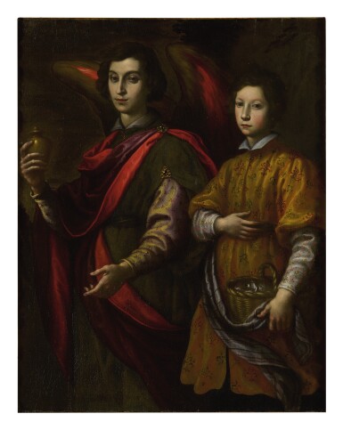 View full screen - View 1 of Lot 1012. FRANCESCO CURRADI | TOBIAS AND THE ANGEL.
