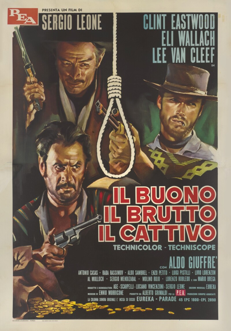 IL BUONO IL BRUTTO IL CATTIVO / THE GOOD, THE BAD AND THE UGLY (1966) ITALIAN RERELEASE POSTER IL BUONO IL BRUTTO IL CATTIVO / THE GOOD, THE BAD AND THE UGLY (1966) ITALIAN RERELEASE POSTER