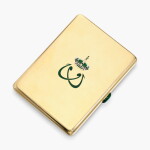 Gold and Enamel Presentation Cigarette Case