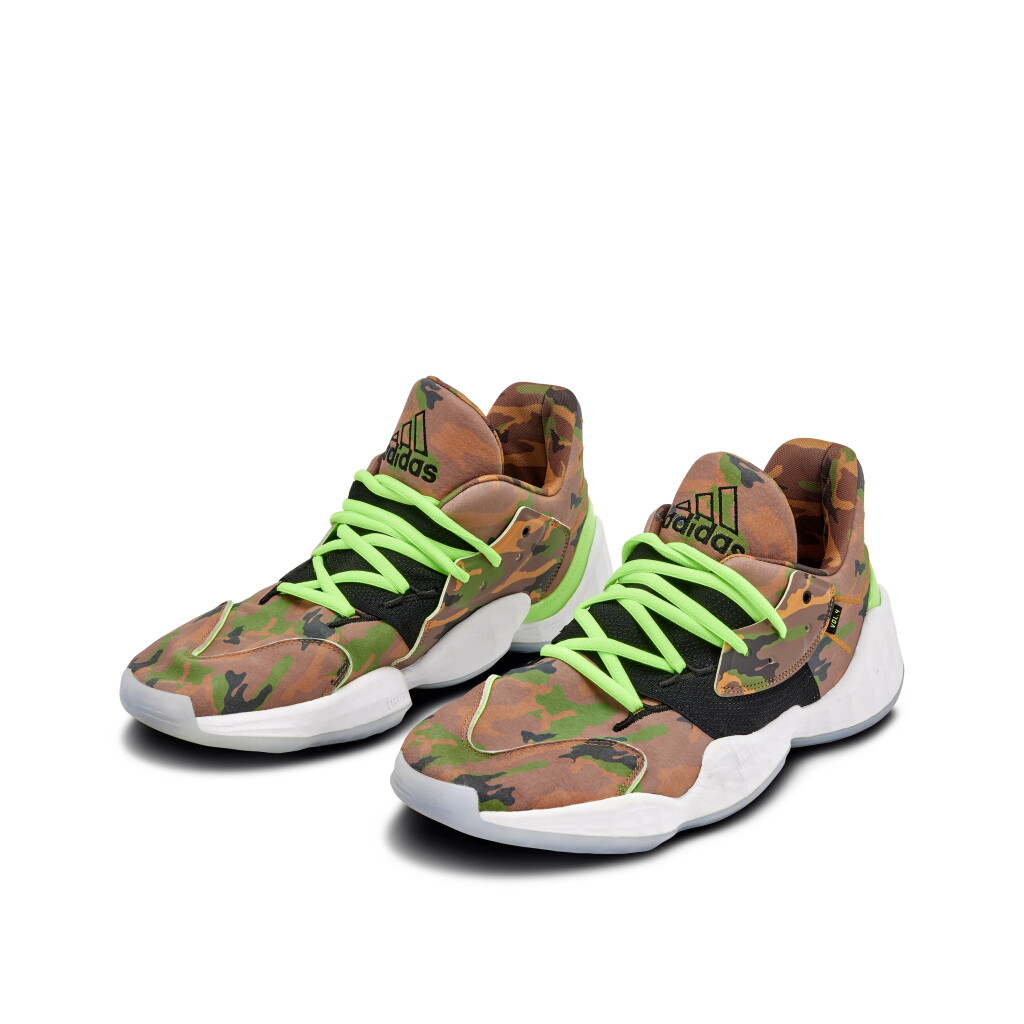 View full screen - View 1 of Lot 47. James Harden Houston Rockets 2019-2020 Game Worn Sneakers | Matched to 3 Games .