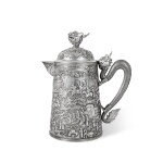 A Large Chinese Export Silver Flagon, Hung Chong, Canton and Shanghai, Late 19th Century