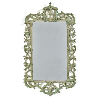 View full screen - View 1 of Lot 46. A George II Green-Painted Mirror, circa 1755.