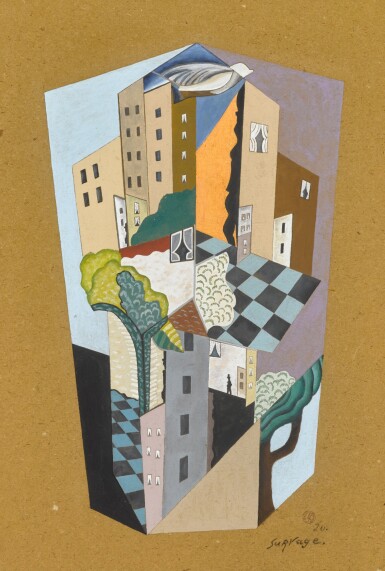 View full screen - View 1 of Lot 100. Village cubiste.