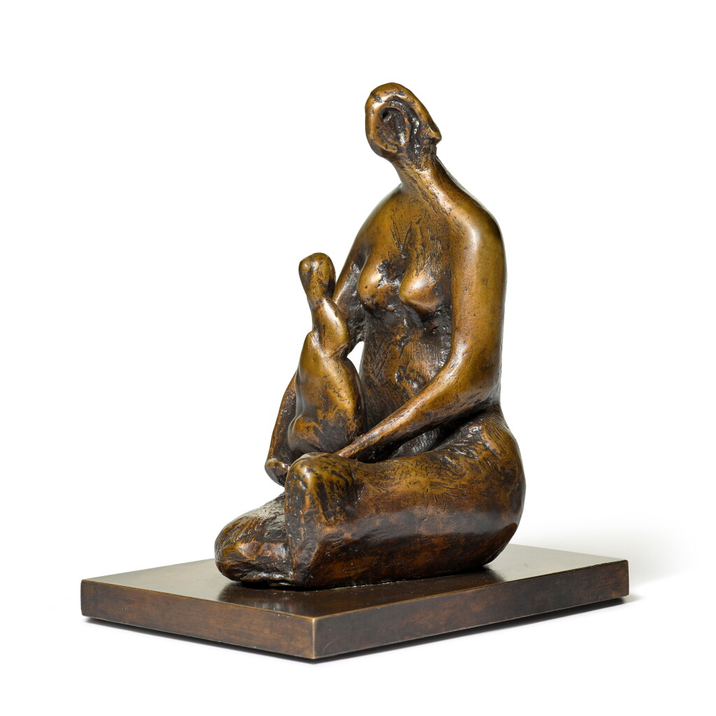 View full screen - View 1 of Lot 615. Seated Woman Holding Child.