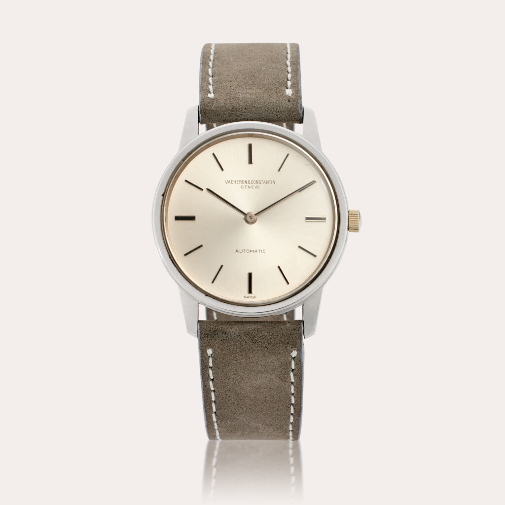 View full screen - View 1 of Lot 392. Reference 7592 | A stainless steel automatic wristwatch, Circa 1970.