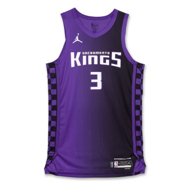 View full screen - View 1 of Lot 180. Isaac Jones Sacramento Kings 2024-2025 Game Worn Statement Edition Jersey.