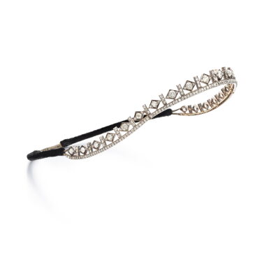 View full screen - View 1 of Lot 1207. Diamond bandeau, circa 1840.
