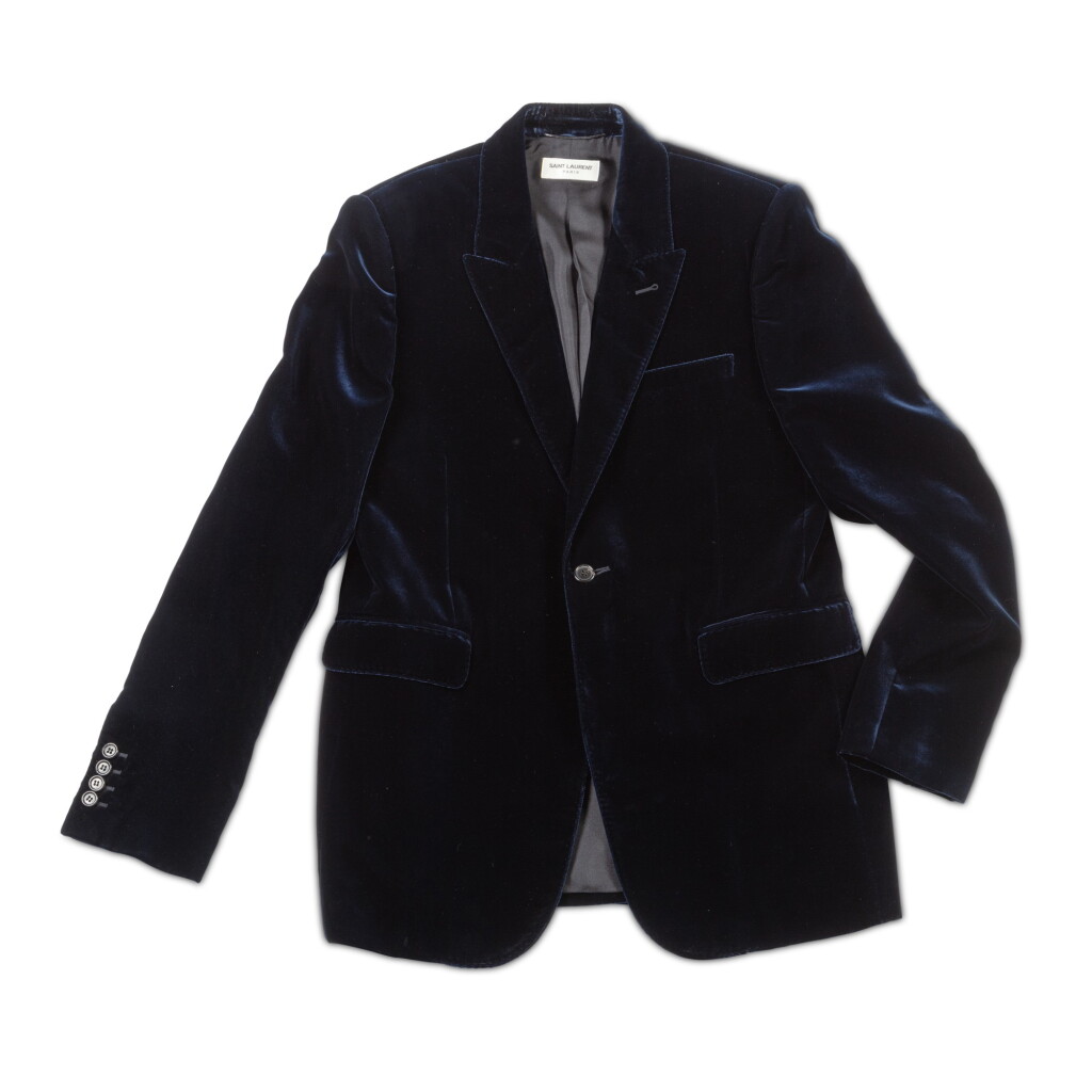 View full screen - View 1 of Lot 88. Blue velvet jacket.