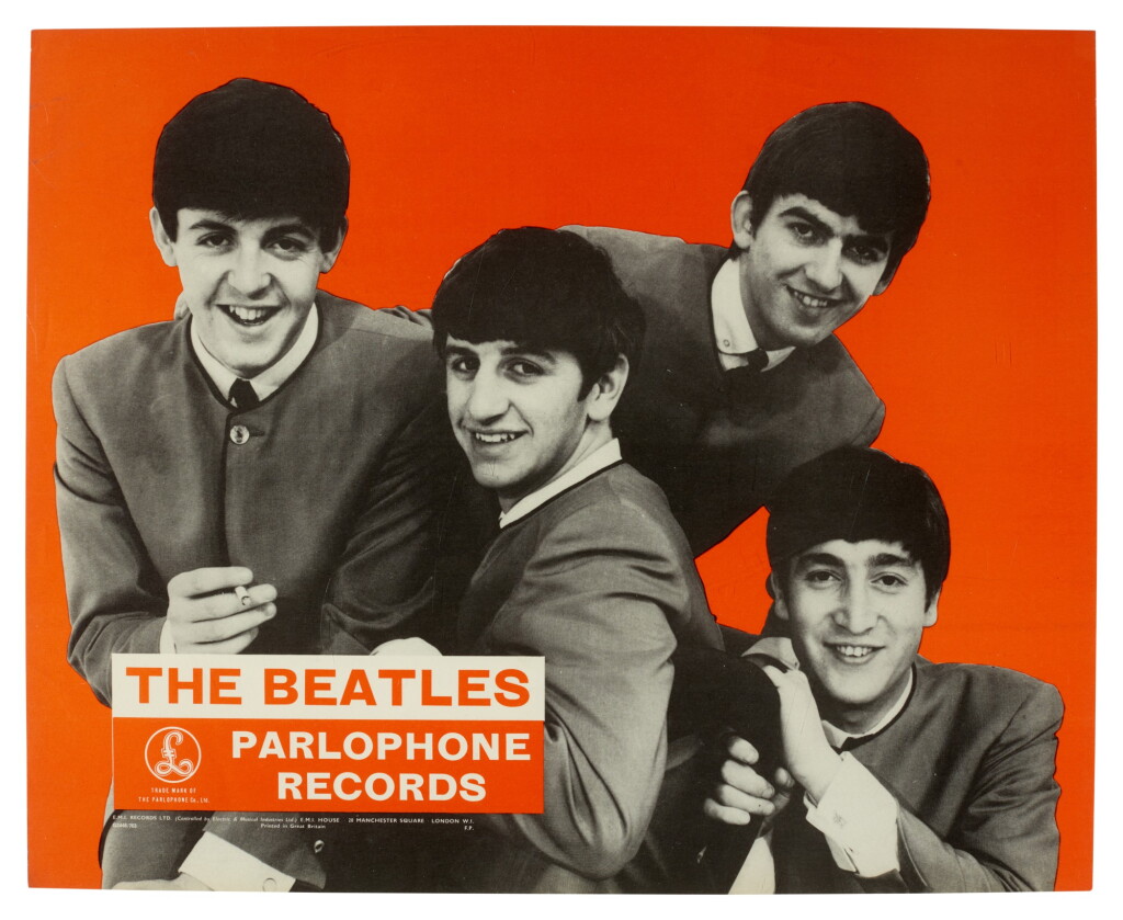 View full screen - View 1 of Lot 7. The Beatles | Parlophone Records Promotional Poster, 1963.