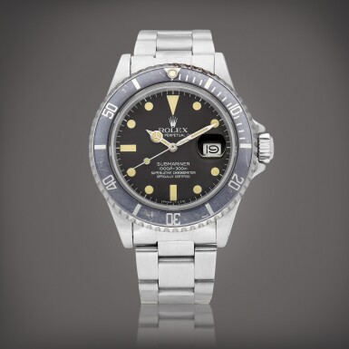 View full screen - View 1 of Lot 8736. Submariner, Reference 16800 | A stainless steel wristwatch with date and bracelet, Circa 1982 | 勞力士 | Submariner 型號16800 | 精鋼鏈帶腕錶,備日期顯示,約1982年製.