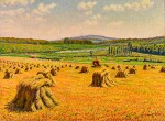 Les moissons (Paysage aux meules)