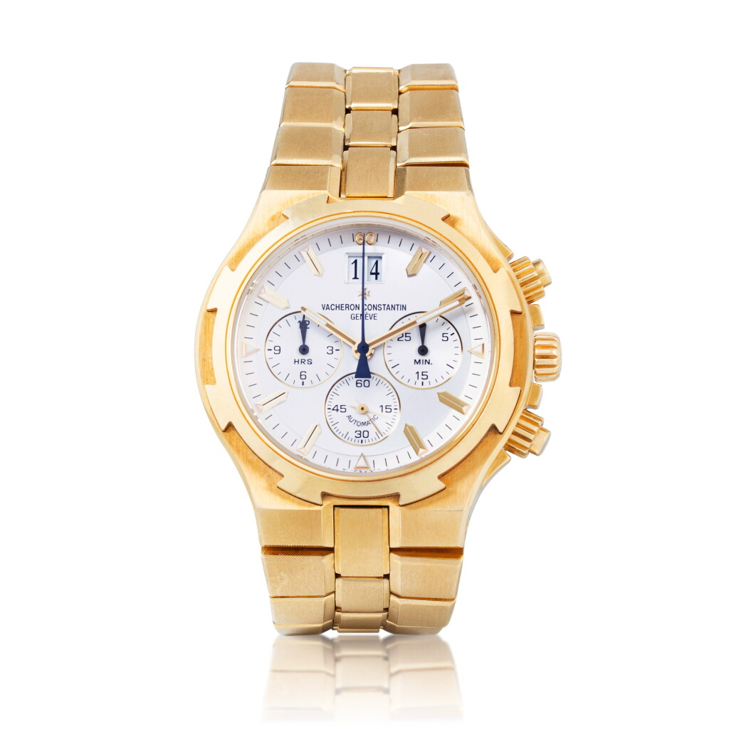 View full screen - View 1 of Lot 1037. Overseas Chronograph, Ref. 49140 Chronograph bracelet en or jaune avec date digitale et bracelet | Yellow gold chronograph wristwatch with digital date display and bracelet Vers 2004 | Circa 2004.