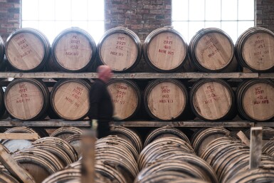 View full screen - View 1 of Lot 25. Holyrood Distillery The Four Centuries Oloroso Hogshead Cask of New Make Spirit 2021 (1 HGH).