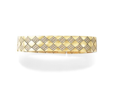 View full screen - View 1 of Lot 93. BRACELET DIAMANTS, "MATELASSE", CHANEL | DIAMOND BRACELET, 'MATELASSÉ', CHANEL.