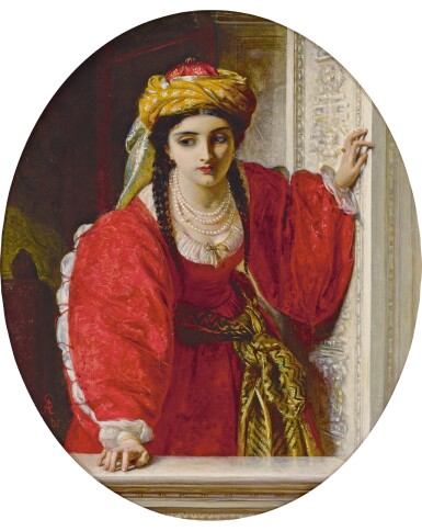 View full screen - View 1 of Lot 20. ABRAHAM SOLOMON | Juliet at her Balcony.