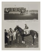 Bing Crosby | A photograph of Bing and his prize-winning horse "High Strike," ca. 1937
