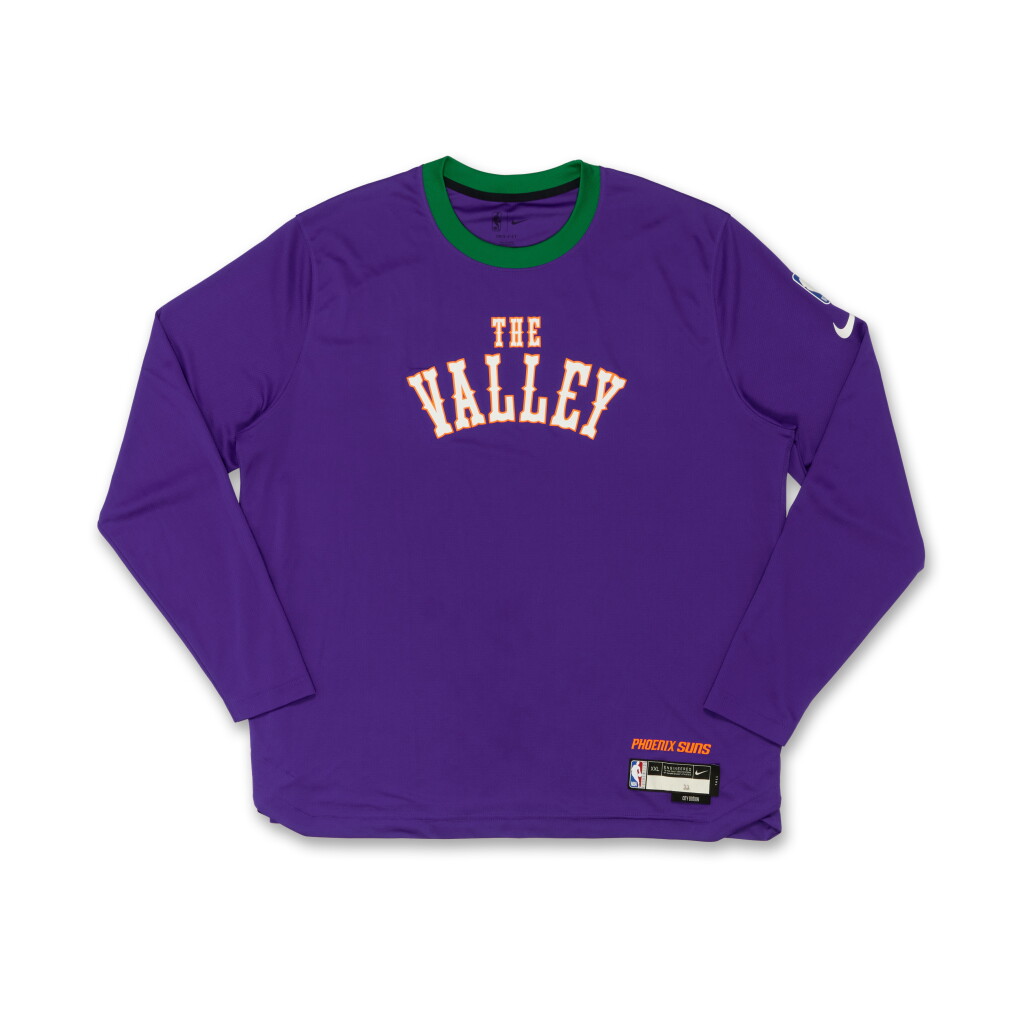 View full screen - View 1 of Lot 169. Mason Plumlee Phoenix Suns 2024-2025 Game Worn City Edition Warmup Top | Matched to 2 Games.
