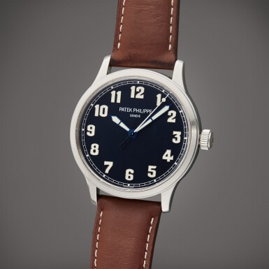 View full screen - View 1 of Lot 4. Reference 5522 Pilot Calatrava 'New York' | A limited edition stainless steel automatic wristwatch, Made for the US market, Circa 2017.