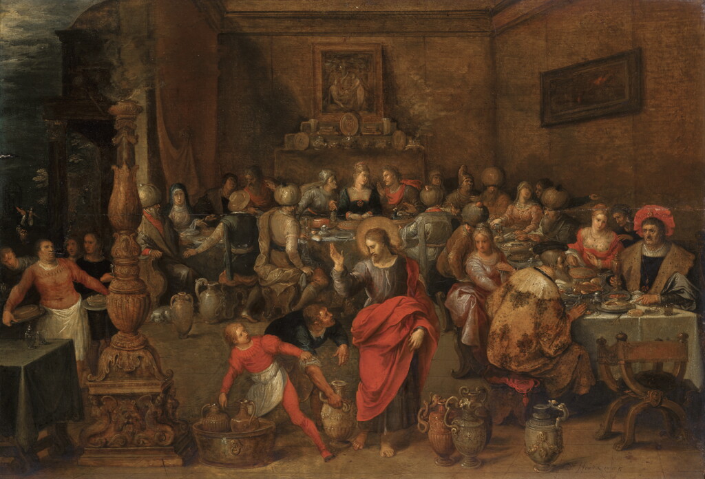View full screen - View 1 of Lot 100. FRANS FRANCKEN THE ELDER | The wedding feast at Cana.