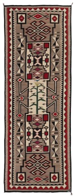Navajo Runner with Cornstalk Motif