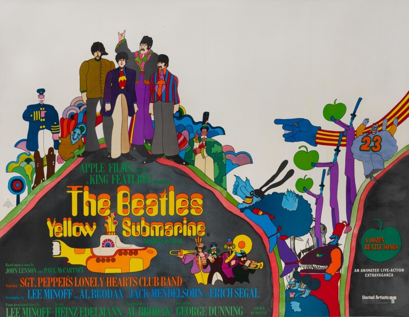 original yellow submarine cartoon original yellow submarine cartoon