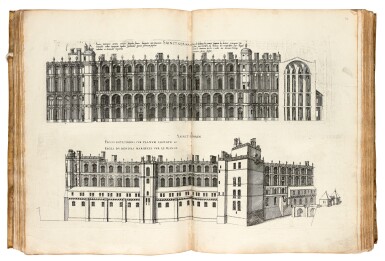 View full screen - View 1 of Lot 78. Androuet du Cerceau, Le premier (-second) volume des plus excellents bastiments de France, Paris, 1576, vellum.