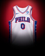 Tyrese Maxey Philadelphia 76ers 2025-2026 NBA Tip-Off Game Worn Association Edition Jersey | 40 Points