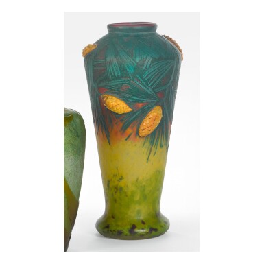 View full screen - View 1 of Lot 91. DAUM | "PINE" VASE.