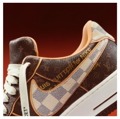 View 5. Thumbnail of Lot 183. Size 11 | Nike x Louis Vuitton “Air Force 1” & Pilot Case.