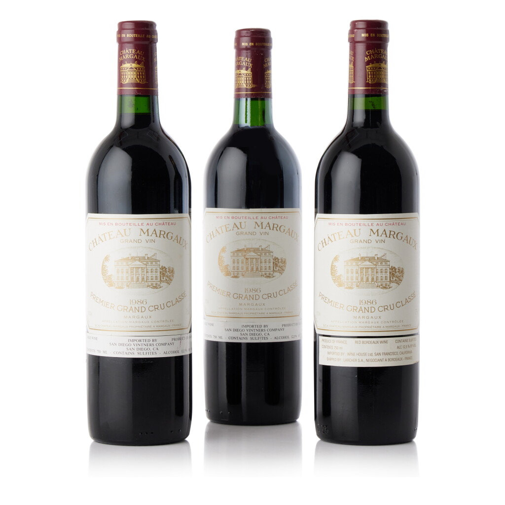 View full screen - View 1 of Lot 6121. Château Margaux 1986 (6 BT).