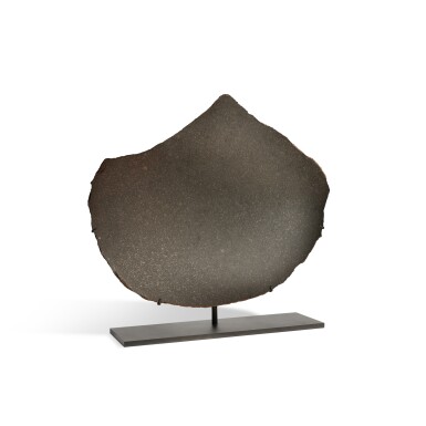 View full screen - View 1 of Lot 121. Complete Slice of a Travis County (a) Meteorite.