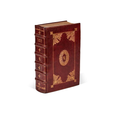 View full screen - View 1 of Lot 1237. Vergil, Symbolarum libri XVII, Augsburg, 1599, Parisian red morocco gilt for Bartolomeo Cenami.