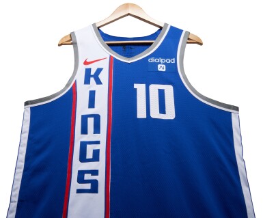 View full screen - View 1 of Lot 98. Domantas Sabonis Sacramento Kings 2023-2024 In-Season Tournament Quarterfinals Game Worn City Edition Jersey | Triple-Double & Double-Double | Matched to 4 Games.
