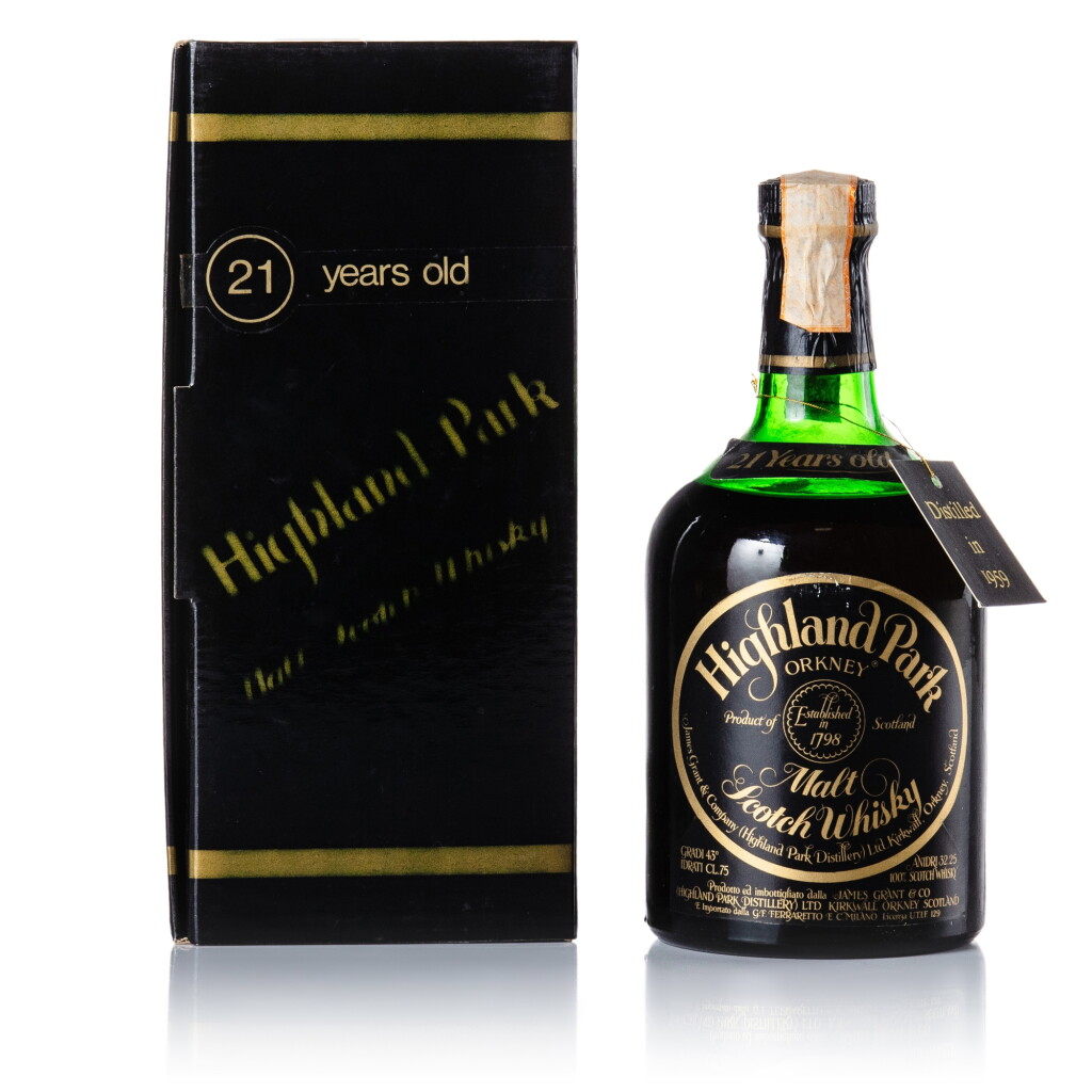 View full screen - View 1 of Lot 209. Highland Park 21 Year Old 43.0 abv 1959 (1 BT 75cl).