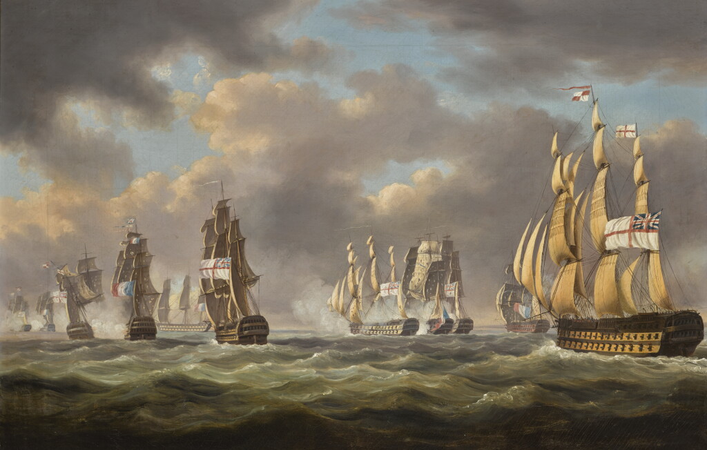 View full screen - View 1 of Lot 57. ROBERT DODD | The battle of San Domingo, 6 February 1806.