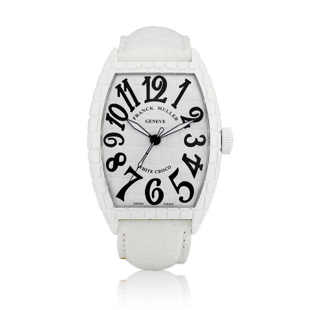 View full screen - View 1 of Lot 8635. White Croco, Reference 8880 SC WHT CRO | A PVD-coated stainless steel wristwatch, Circa 2013 | White Croco 型號SC WHT CRO | PVD塗層處理精鋼腕錶,約2013年製.