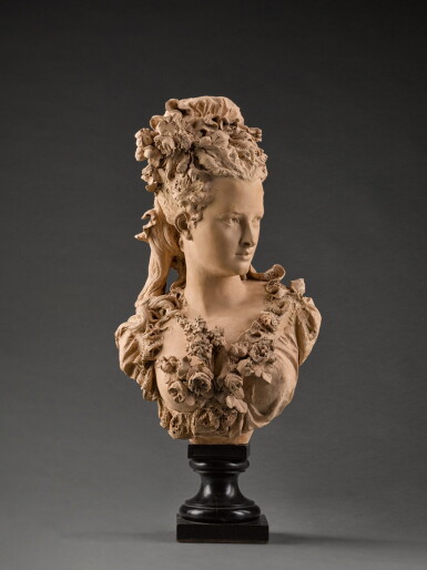 View full screen - View 1 of Lot 6. Jeune femme au corsage fleuri (Bust of a young woman with flowers).