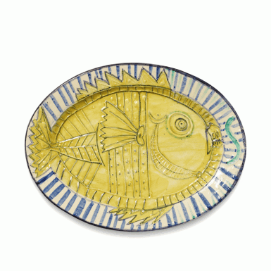 View full screen - View 1 of Lot 12. Poisson de profil (Alain Ramié 131).