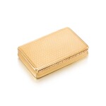 A gold snuff box, London, 1824