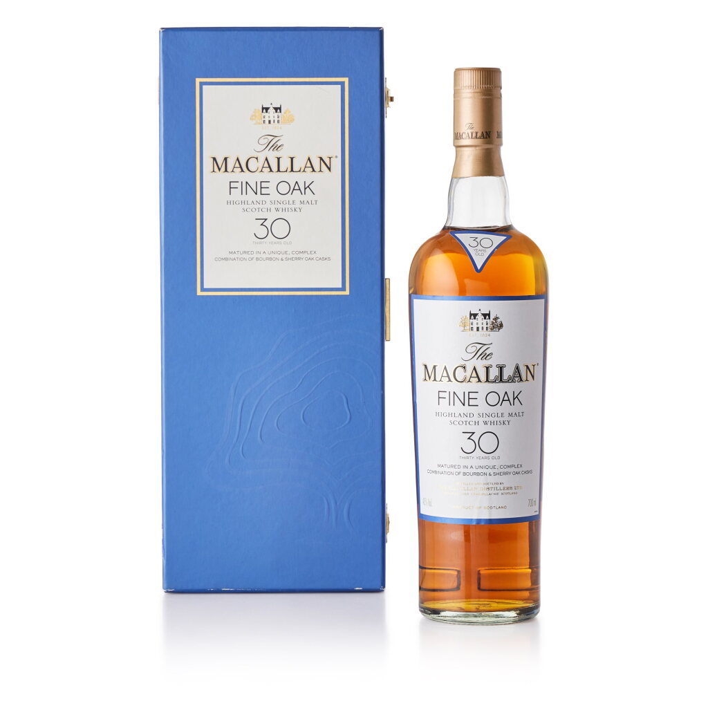 View full screen - View 1 of Lot 2025. The Macallan 30 Year Old Fine Oak 43.0 abv NV (1 BT70).