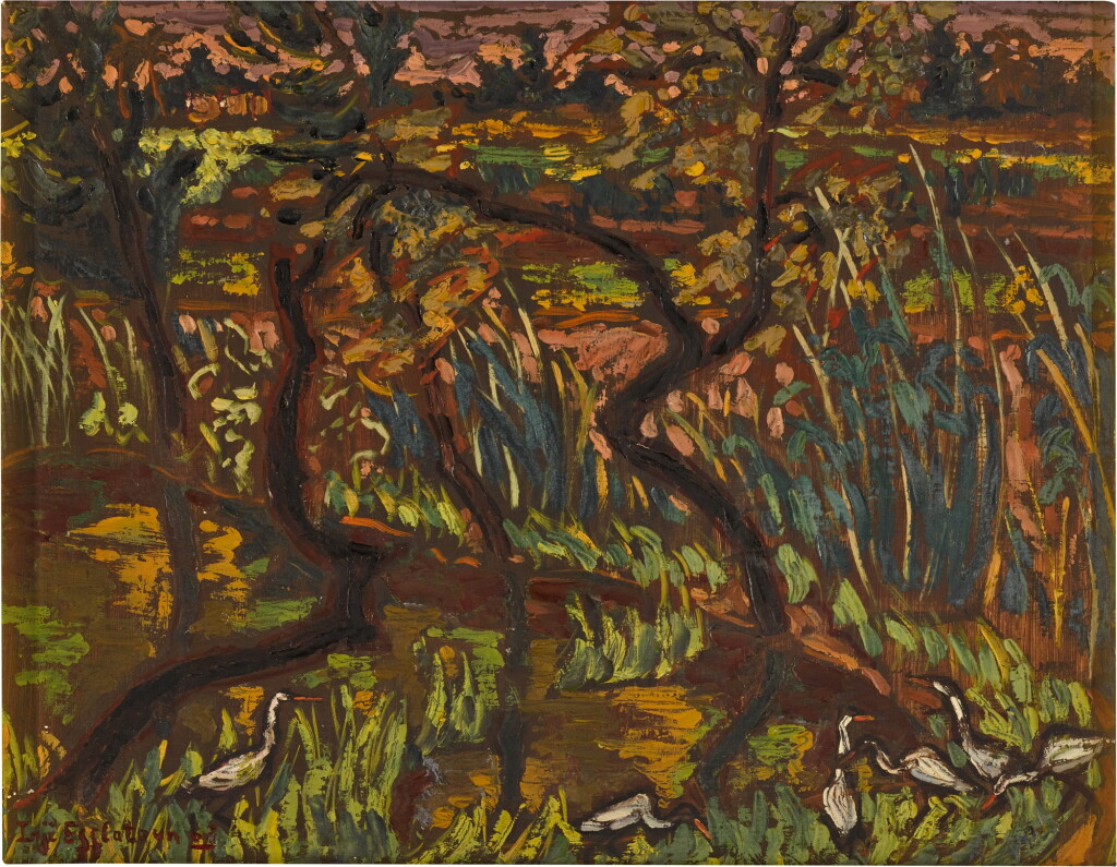 全螢幕檢視 - 查看20Landscape with Trees and Egrets (From the Prison Series)的1