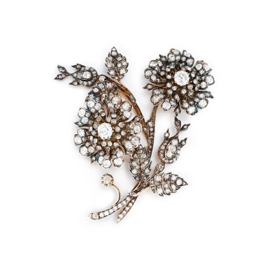View full screen - View 1 of Lot 792. Diamond brooch.